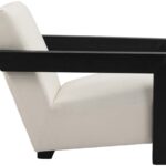 Ward Linen Textured Fabric Upholstered Accent Chair