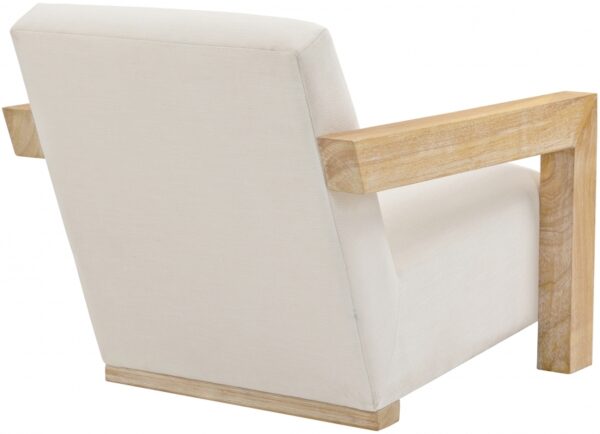 Ward Linen Textured Fabric Upholstered Accent Chair