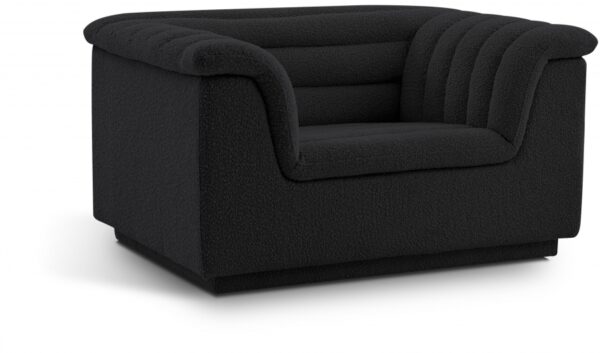 Cascade Boucle Fabric Upholstered Chair