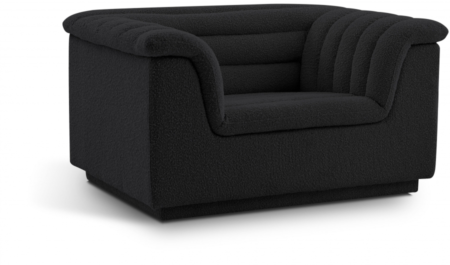 Cascade Boucle Fabric Upholstered Chair