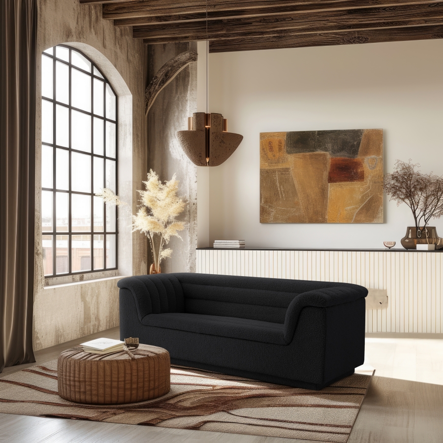 Cascade 72" Boucle Fabric Upholstered Loveseat