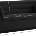 Cascade 72" Boucle Fabric Upholstered Loveseat