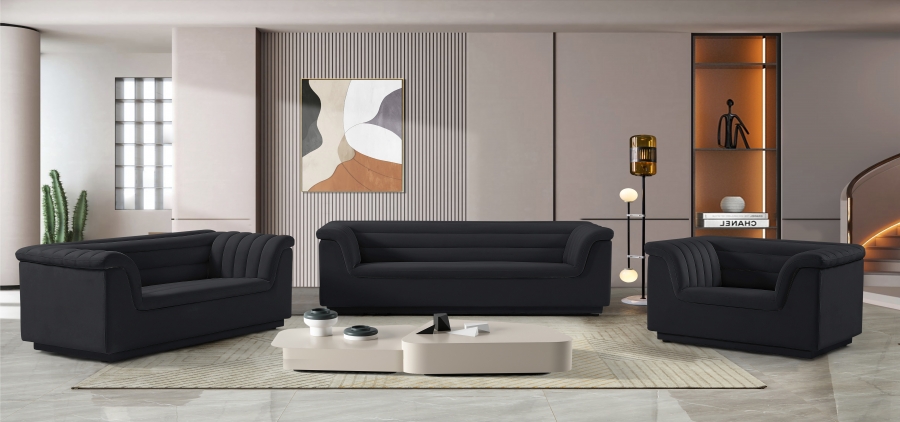 Cascade Velvet Upholstered Collection