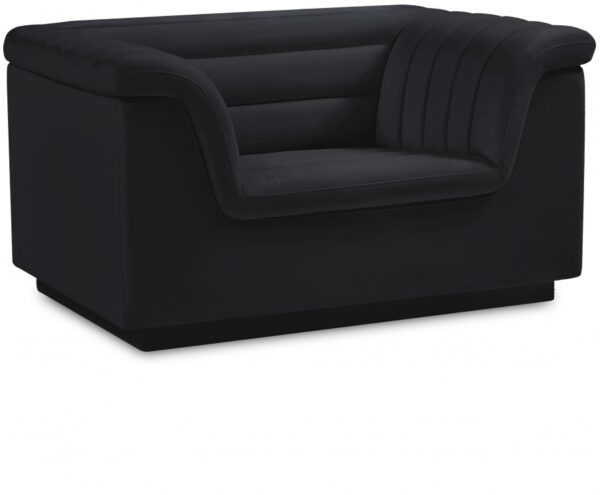Cascade Velvet Upholstered Fabric Upholstered Chair