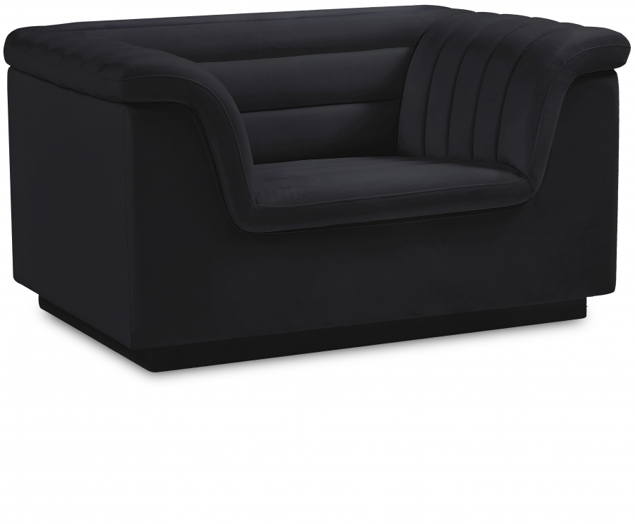 Cascade Velvet Upholstered Fabric Upholstered Chair