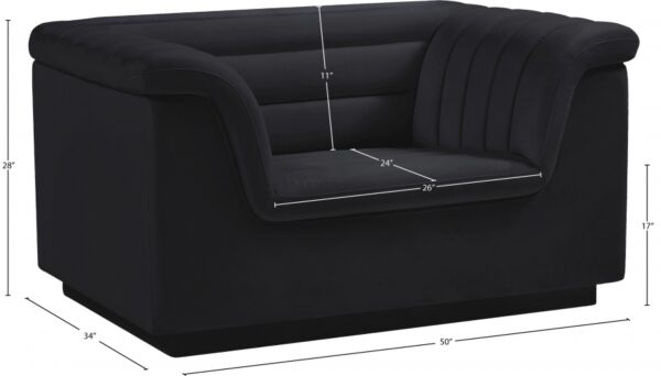 Cascade Velvet Upholstered Fabric Upholstered Chair