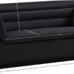 Cascade 72" Velvet Upholstered Fabric Upholstered Loveseat