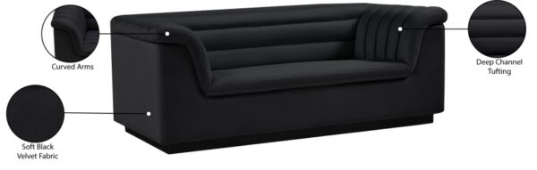 Cascade 72" Velvet Upholstered Fabric Upholstered Loveseat