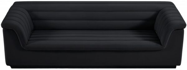 Cascade 94" Velvet Upholstered Fabric Upholstered Sofa