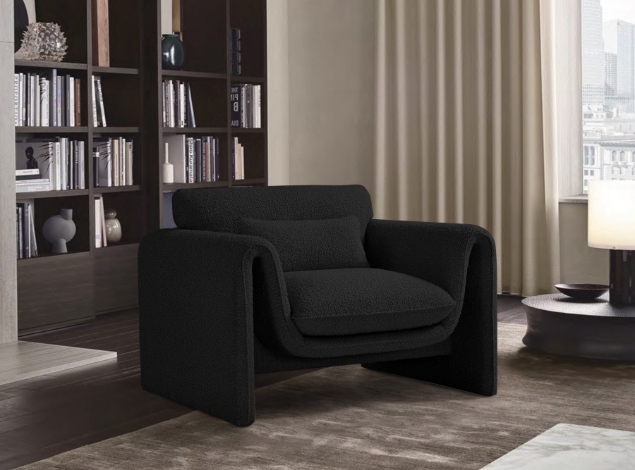 Stylus Boucle Fabric Upholstered Chair