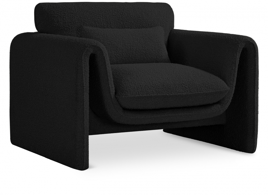 Stylus Boucle Fabric Upholstered Chair