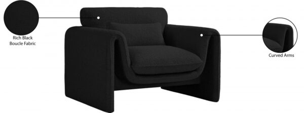 Stylus Boucle Fabric Upholstered Chair