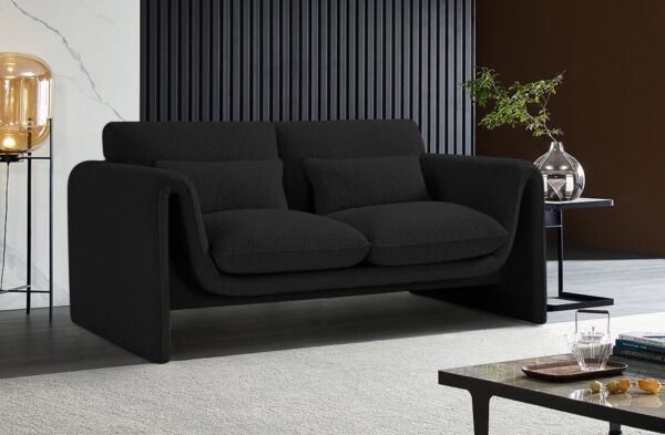 Stylus 64" Boucle Fabric Upholstered Loveseat