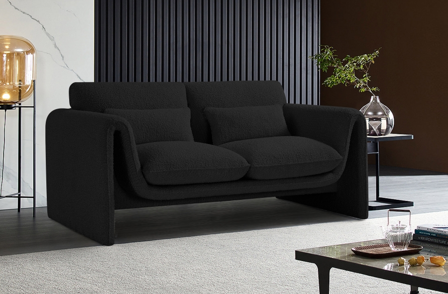 Stylus 64" Boucle Fabric Upholstered Loveseat