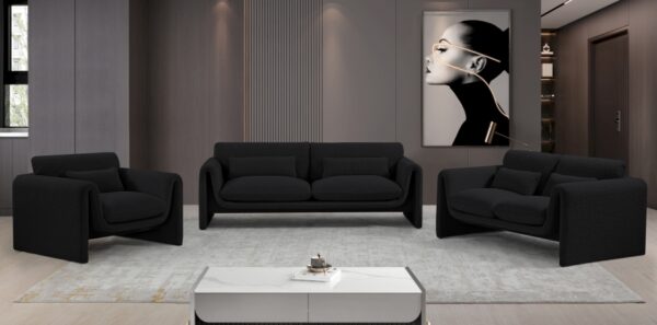 Stylus 86" Boucle Fabric Upholstered Sofa