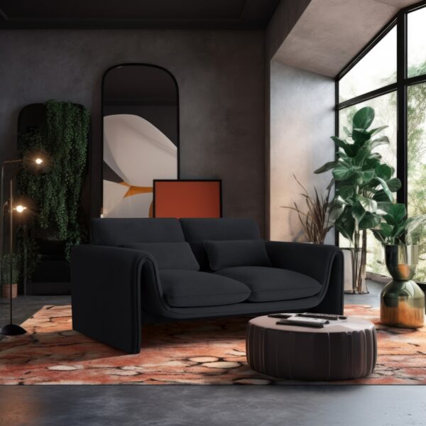 Sloan 64" Velvet Upholstered Loveseat