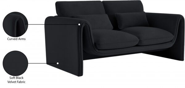 Sloan 64" Velvet Upholstered Loveseat