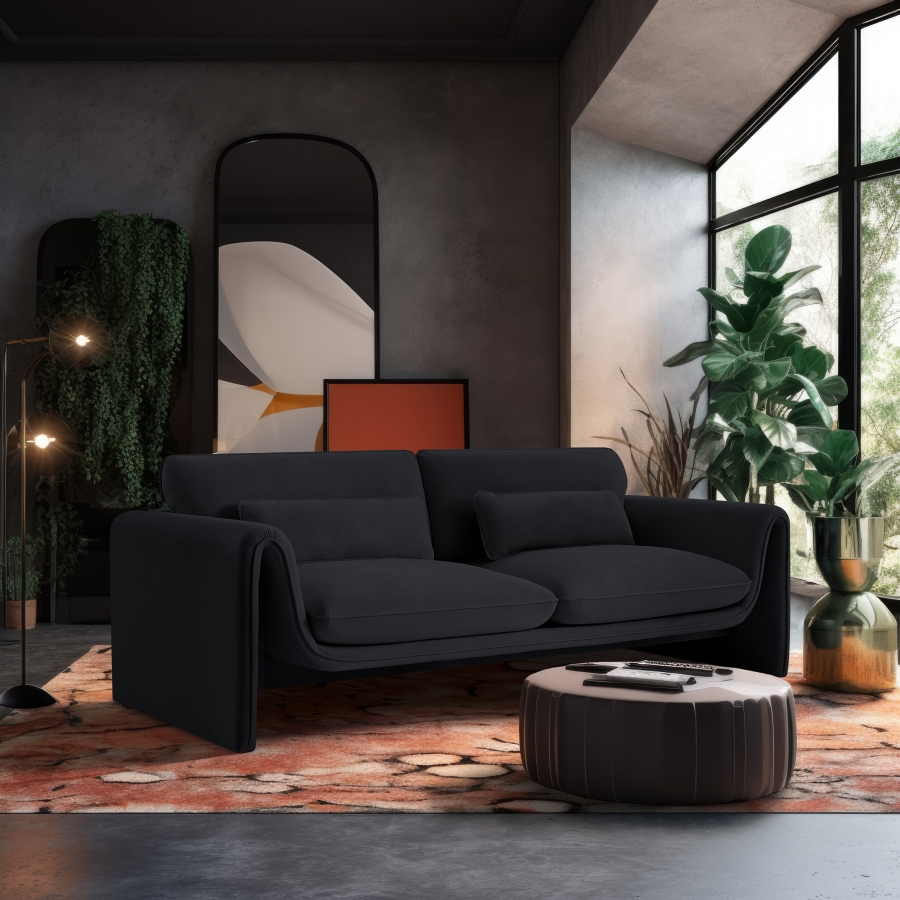 Sloan 86" Velvet Upholstered Sofa