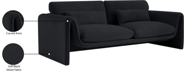 Sloan 86" Velvet Upholstered Sofa