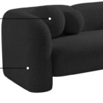 Emory 66" Boucle Fabric Upholstered Loveseat