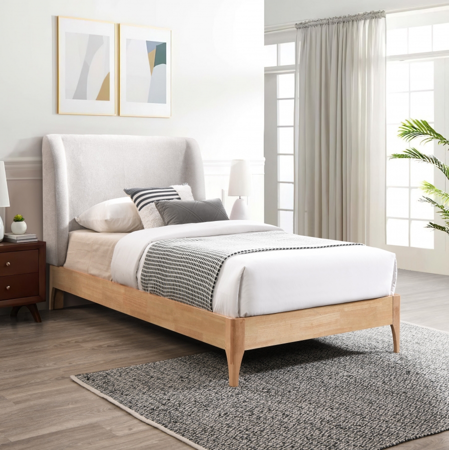 Ventura Fabric Upholstered Twin Bed