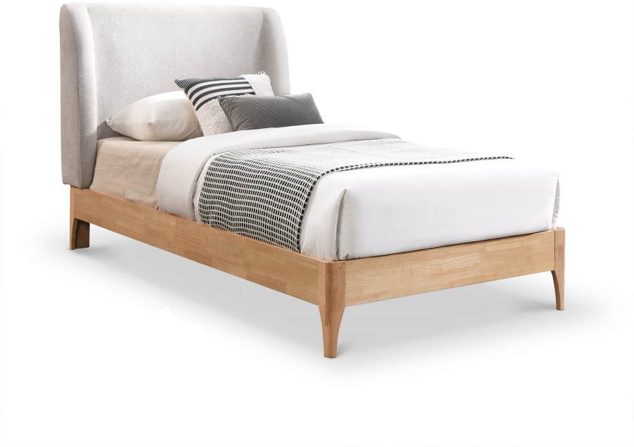 Ventura Fabric Upholstered Twin Bed