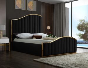 Jolie Velvet Upholstered Bed