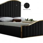 Jolie Velvet Upholstered Bed