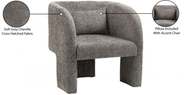Sawyer Chenille Fabric Upholstered Accent Chair