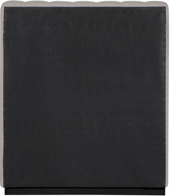 Lucia Linen Textured Fabric Upholstered Twin Bed