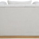 Lucia Linen Textured Fabric Upholstered Living Room Chair