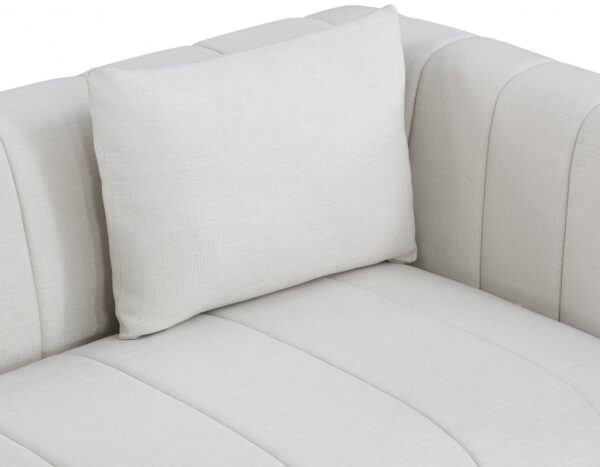 Lucia Linen Textured Fabric Upholstered Living Room Chair