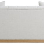 Lucia 90.5" Linen Textured Fabric Upholstered Sofa