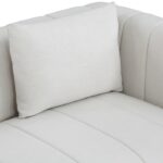 Lucia 90.5" Linen Textured Fabric Upholstered Sofa