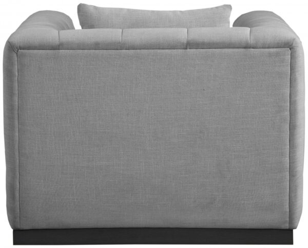 Lucia Linen Textured Fabric Upholstered Living Room Chair