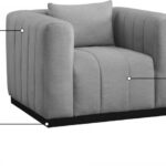 Lucia Linen Textured Fabric Upholstered Living Room Chair