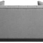 Lucia 90.5" Linen Textured Fabric Upholstered Sofa