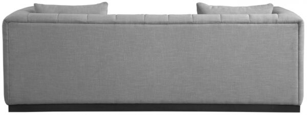 Lucia 90.5" Linen Textured Fabric Upholstered Sofa