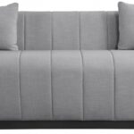 Lucia 90.5" Linen Textured Fabric Upholstered Sofa
