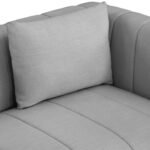 Lucia 90.5" Linen Textured Fabric Upholstered Sofa