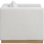Alfie Linen Textured Fabric Upholstered Living Room Chair