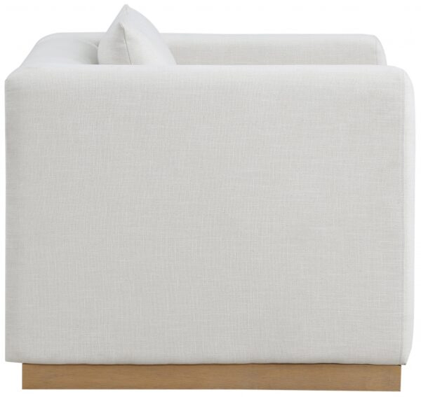 Alfie Linen Textured Fabric Upholstered Living Room Chair