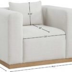 Alfie Linen Textured Fabric Upholstered Living Room Chair