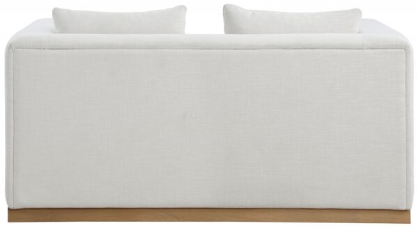 Alfie 67" Linen Textured Fabric Upholstered Loveseat