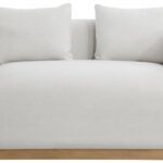 Alfie 67" Linen Textured Fabric Upholstered Loveseat