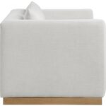 Alfie 67" Linen Textured Fabric Upholstered Loveseat