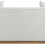 Alfie 90.5" Linen Textured Fabric Upholstered Sofa