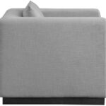 Alfie Linen Textured Fabric Upholstered Living Room Chair