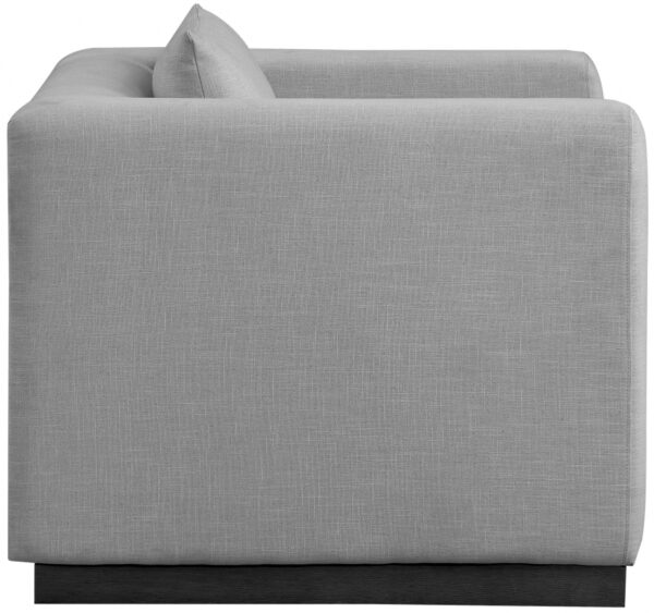 Alfie Linen Textured Fabric Upholstered Living Room Chair