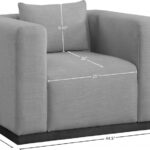 Alfie Linen Textured Fabric Upholstered Living Room Chair